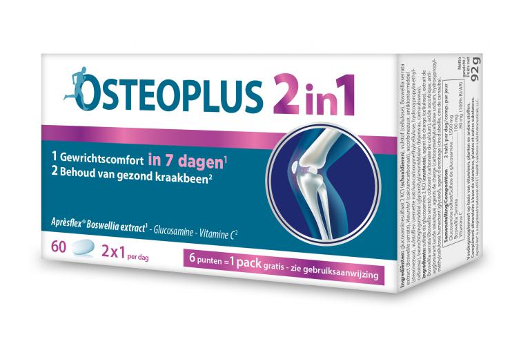 Osteoplus 2in1 voor behoud van gewrichtscomfort en beweeglijkheid in 7 dagen**